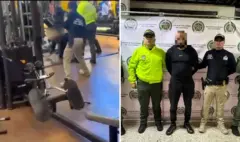 Video | Así capturaron a narco buscado por tráfico de fentanilo mientras se ejercitaba en el gimnasio de un exclusivo centro comercial de Medellín