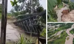 Fuertes lluvias dejan a Arauca incomunicada por vía terrestre tras el colapso de puentes por crecientes súbitas: Ideam emite alerta roja