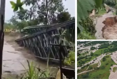 Fuertes lluvias dejan a Arauca incomunicada por vía terrestre tras el colapso de puentes por crecientes súbitas: Ideam emite alerta roja