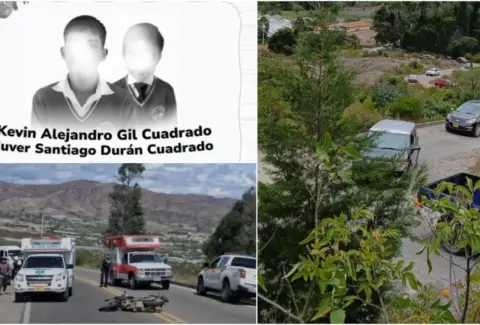 Tragedia en Boyacá: el conmovedor recibimiento de los féretros de los dos hermanos de 16 y 8 años que murieron cuando iban a trabajar con su mamá