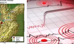 Reportan temblor en Colombia de magnitud 4,6 en Los Santos, Santander: se sintió en varias ciudades del país