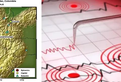 Reportan temblor en Colombia de magnitud 4,6 en Los Santos, Santander: se sintió en varias ciudades del país