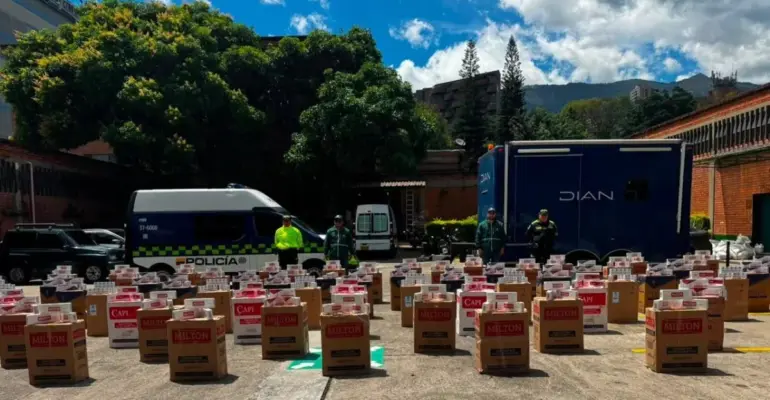185.000 cajetillas de cigarrillos de contrabando fueron incautadas en Medellín a pocos días del inicio de la Feria de las Flores