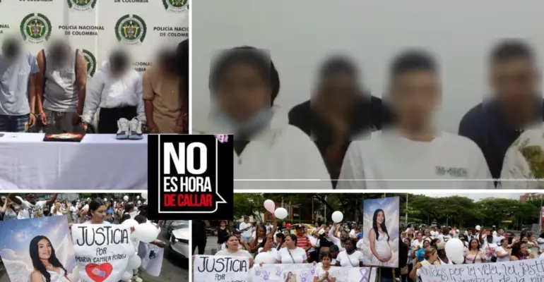Atención: a la cárcel los cinco capturados por la desaparición y el asesinato de María Camila Potosí, la joven embarazada, en Cali