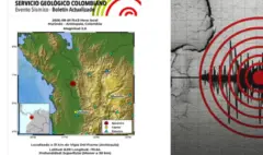Sismo de magnitud 2.6 fue reportado en Murindó, Antioquia, por el Servicio Geológico Colombiano
