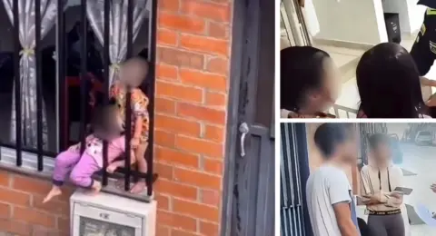 Indignación por video que muestra a dos niños dormidos en ventana de una casa en Risaralda: fueron rescatados e investigan presunto maltrato infantil