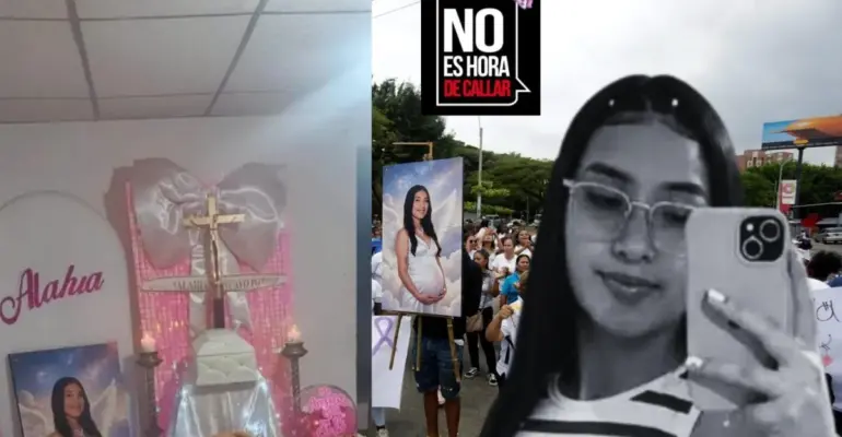 El doloroso adiós a la bebé de 8 meses de gestación de María Camila Potosí, cuyo crimen conmocionó a Cali y a todo el país: su sepelio, en la ladera