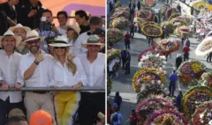 El presidente Abelardo De La Espriella asistió al Desfile de Silleteros con el que se dio cierre a la edición número 70 de la Feria de las Flores