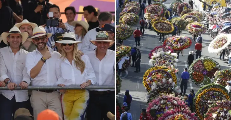 El presidente Abelardo De La Espriella asistió al Desfile de Silleteros con el que se dio cierre a la edición número 70 de la Feria de las Flores