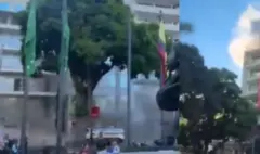 Video del momento exacto en el que un edificio colapsó en el centro de Pereira tras el terremoto de magnitud 7,4 en Colombia