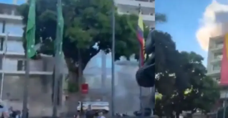 Video del momento exacto en el que un edificio colapsó en el centro de Pereira tras el terremoto de magnitud 7,4 en Colombia