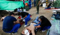 Manos que alivian tras el terremoto: la historia de la brigada de salud que asiste a los rescatistas y voluntarios exhaustos en Cali