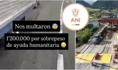 La ANI se pronunció por denuncia de supuesto comparendo a transportador de ayuda humanitaria enviada a afectados por terremoto en Colombia