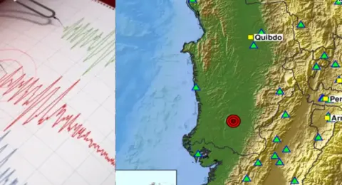Dos temblores seguidos de 3,9 y 3,7 se registraron en Istmina, Chocó, en la noche de este domingo 23 de agosto: se sintieron en otras ciudades
