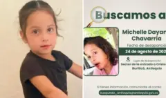Tras una semana de búsqueda, Michelle Dayana Henao, de seis años, fue encontrada sin vida en zona rural de Buriticá, Antioquia