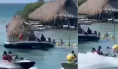 Una moto acuática chocó contra una lancha que movilizaba a turistas en Cholón, Cartagena: video es pista clave para la investigación del caso