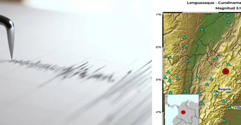 Tembló cerca de Bogotá: sismo de magnitud 3,1 se registró este sábado en Cundinamarca y tuvo una profundidad de 145 kilómetros