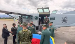 El último adiós al capitán Pirajón: Sogamoso recibió con honores al oficial asesinado en el ataque con drones explosivos en Ocaña, Norte de Santander