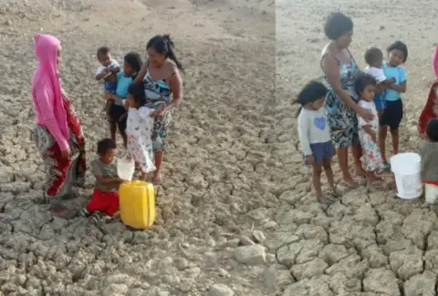 La sed avanza en la Alta Guajira: comunidades wayús excavan la tierra para conseguir agua para beber mientras se les siguen muriendo los animales