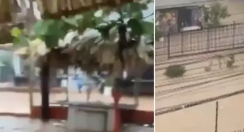 Videos | Fuertes lluvias golpearon a Santa Marta y provocaron inundaciones y problemas de movilidad: esto dijo el Ideam