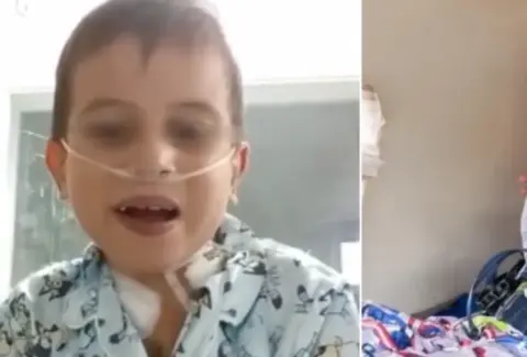 Lucas Murillo superó una compleja cirugía de corazón y reapareció con emotivo mensaje: 'Me duele un poco, pero me ponen medicamentos; me siento bien'
