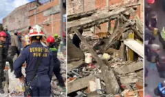 Video del momento de rescate de mujer que quedó atrapada en vivienda que colapsó en Pereira por daños en el terremoto de 7,4: casa tenía advertencia
