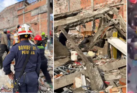 Video del momento de rescate de mujer que quedó atrapada en vivienda que colapsó en Pereira por daños en el terremoto de 7,4: casa tenía advertencia