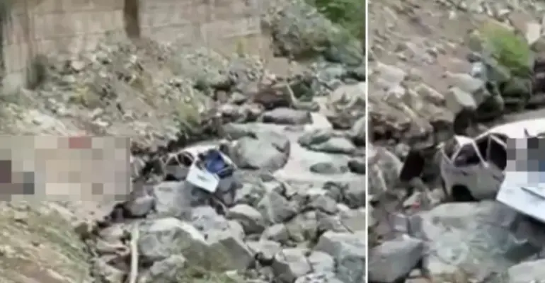 Grave accidente en la vía Medellín-Salgar tras desprendimiento de rocas: habría cuatro personas fallecidas y tres heridas