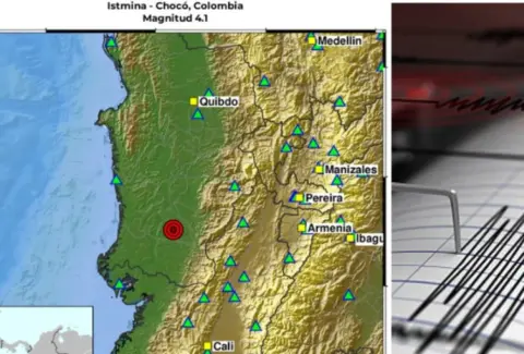 Temblor en Colombia | Reportan sismo de magnitud 4,1 en Istmina, Chocó, en la noche del 3 de octubre: epicentro y profundidad