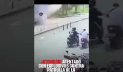 Video del momento del atentado con explosivos contra la Policía en Popayán, Cauca: en el ataque terminaron heridos dos agentes y tres civiles