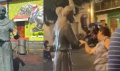 Estatua dañada en Cartagena: piden aplicar a turista una reparación como la de ‘Epa Colombia’ y alcalde exige que responda