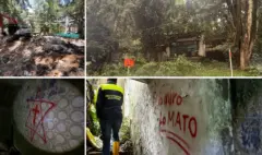 Las imágenes inéditas del interior de la 'casa del terror' de El Poblado, en Medellín, que perteneció a la viuda de Pablo Escobar y fue demolida