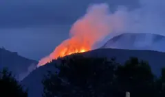 Reportan incendio forestal en Villa de Leyva, Boyacá: la emergencia se presenta en la parte alta del sector de Boquerón