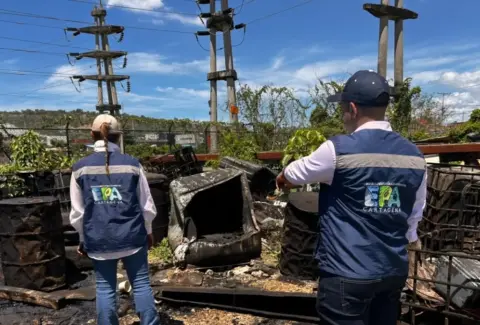 Indignante: sellan una empresa y capturan a cinco personas con fines penales por realizar descargas de residuos peligrosos a la bahía de Cartagena