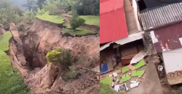 Emergencia en Moniquirá, Boyacá, por deslizamiento de tierra en la vereda de Pajales tras fuertes lluvias: se reportan tres casas afectadas
