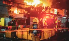 Incendio en Cartagena consumió una ferretería, una bodega de productos químicos y un almacén de grandes superficies